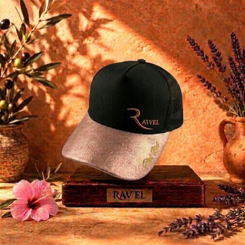 Casquette bronze/noire Trucker premium en édition limitée collab Makaĩ