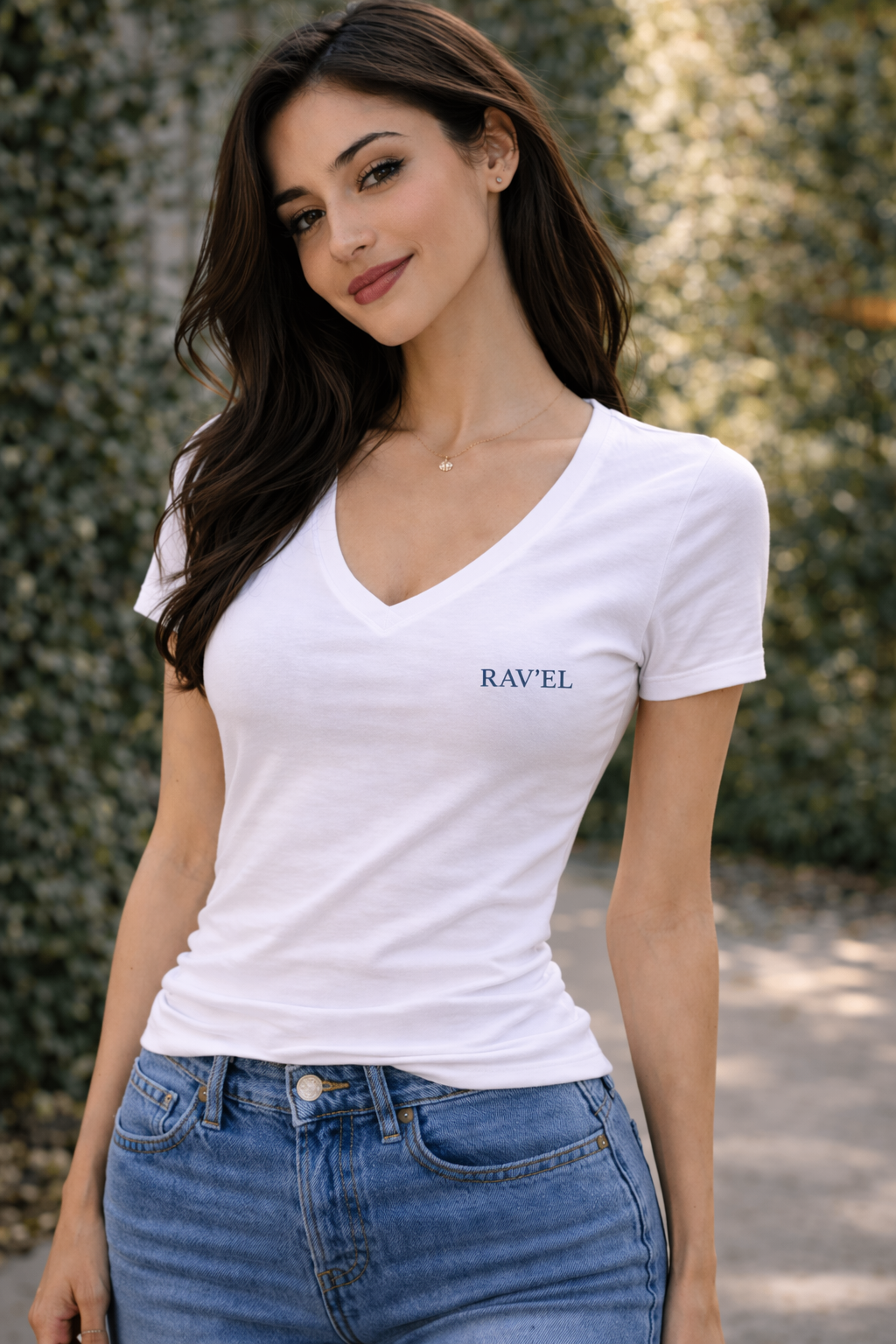 T-shirt blanc brodé – Élégance intemporelle - RAV'EL