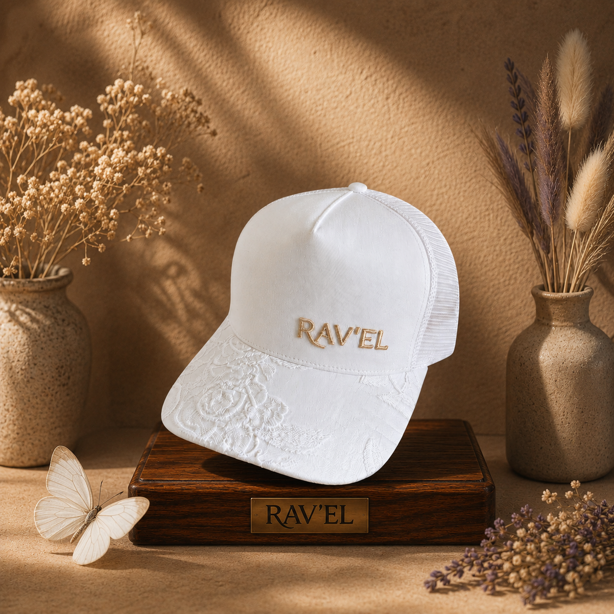 Écume: Casquette blanche Trucker premium en édition limitée à 83 exemplaires