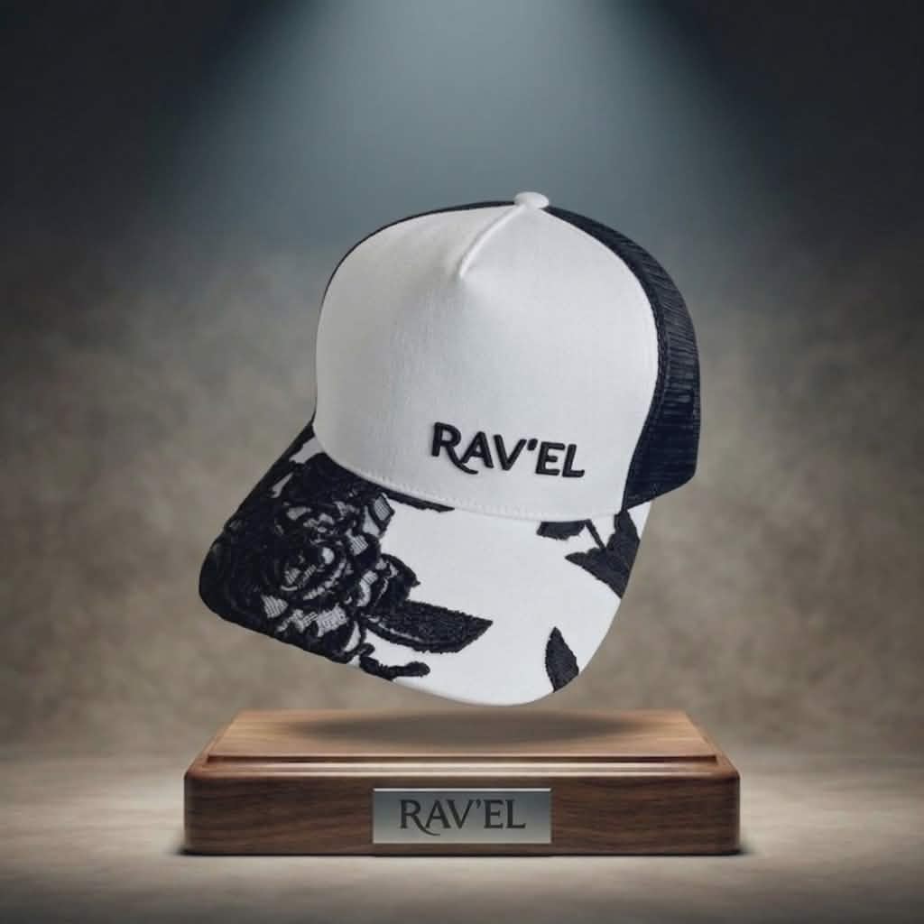 Casquette blanche et noire premium en édition limitée