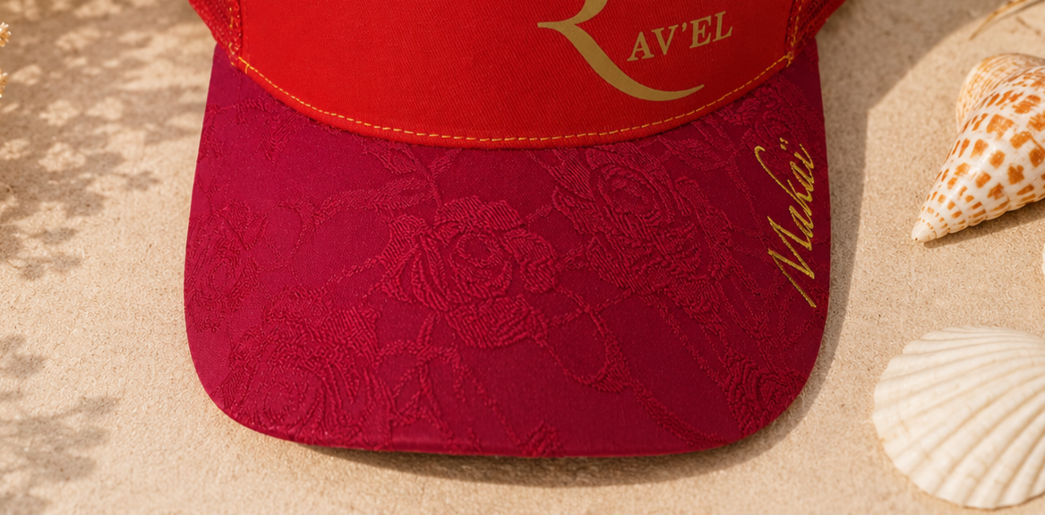 Red De Toi: Casquette rouge Trucker premium en édition limitée collab Makaĩ