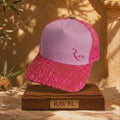 Rosa Riviera: Casquette rose Trucker premium en édition limitée collab Makaĩ
