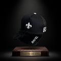 Casquette fleur de lys noire et blanche premium en édition limitée à 83 exemplaires