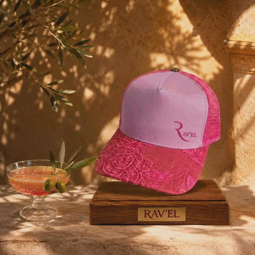 Rosa Riviera: Casquette rose Trucker premium en édition limitée collab Makaĩ