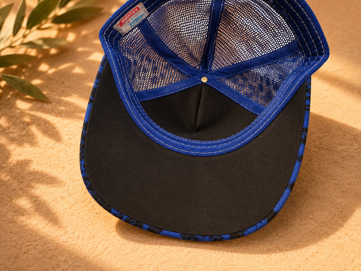 Blue Riviera: Casquette bleue Trucker premium en édition limitée collab Makaĩ