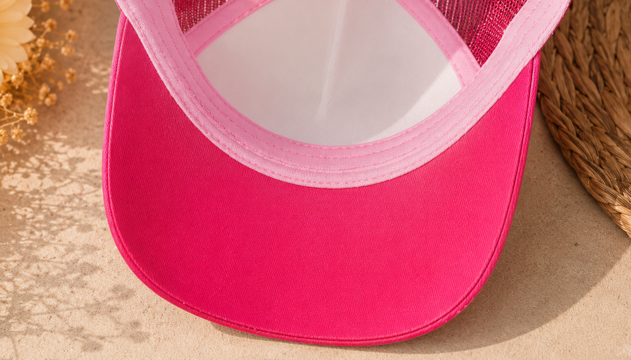 Rosa Riviera: Casquette rose Trucker premium en édition limitée collab Makaĩ