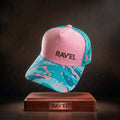 Casquette bleu et rose militaire premium en édition limitée à 83 exemplaires