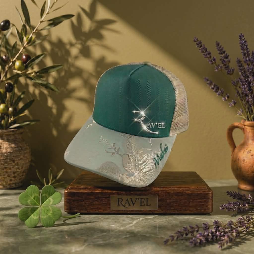 Palma Verde: Casquette verte/doré Trucker premium en édition limitée collab Makaĩ