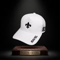 Casquette fleur de lys blanche et noire premium en édition limitée à 83 exemplaires