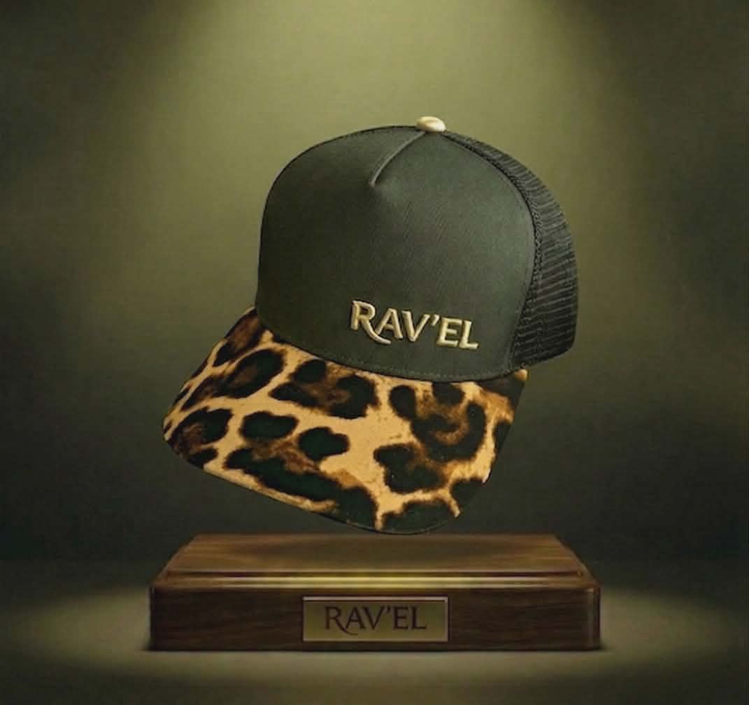 Maki: Casquette vert kaki/panthère Trucker premium en édition limitée à 83 exemplaires