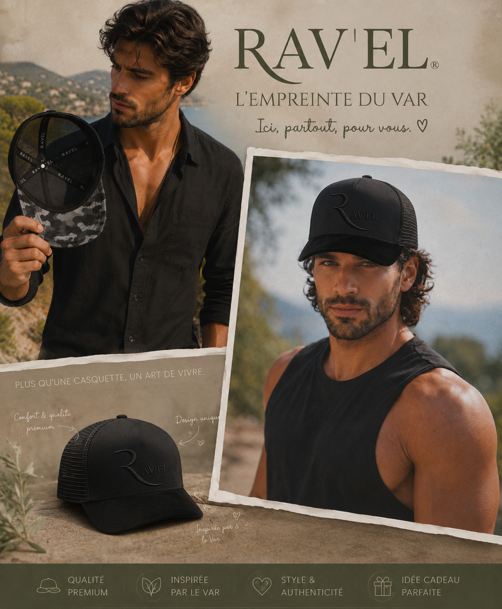 Full Black: Casquette noire Trucker premium en édition limitée à 83 exemplaires