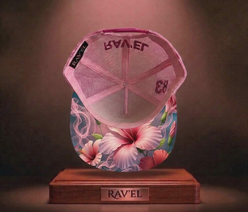 Rose Féline: Casquette rose léopard Trucker premium en édition limitée à 83 exemplaires